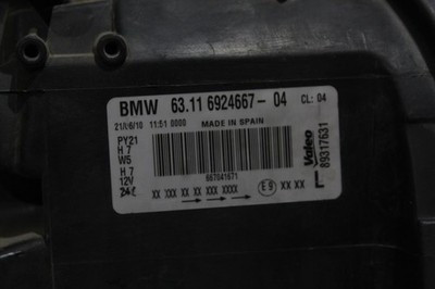 Left Driver Headlight Halogen Fits 2008-2011 BMW 128i OEM #38950 63116924667, 6924667-04