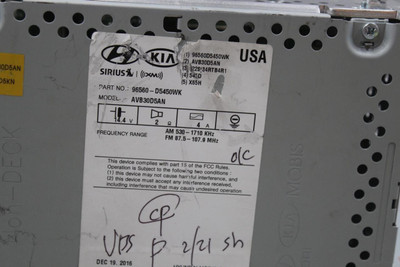 Audio Equipment Radio Receiver US Market Fits 17-19 OPTIMA 39989 960D5450WK high resolution2