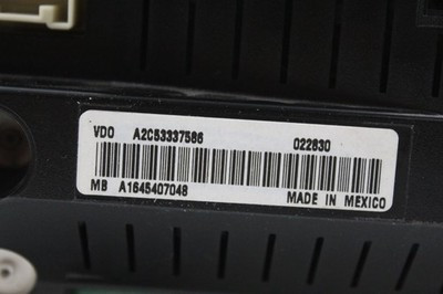 Speedometer 222K Miles 164 Type GL450 MPH Fits 2009 MERCEDES GL-CLASS OEM #39810 A1645407048