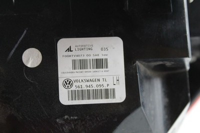 Left Driver Tail Light Incandescent Fits 2016-2019 VOLKSWAGEN PASSAT OEM #40628 561945095P