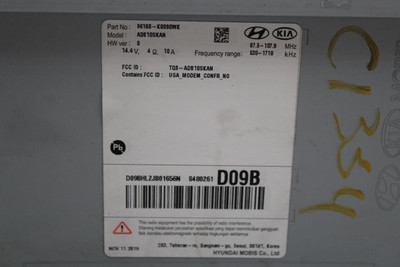 Audio Equipment Radio Display And Receiver US Market Fits 20-21 SOUL 35694 96160-K0090WK high resolution2