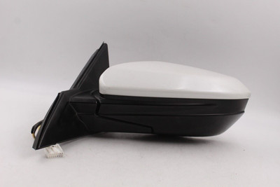 White Driver Side View Mirror Power Body Color Heated 2017-21 HONDA CIVIC #40896