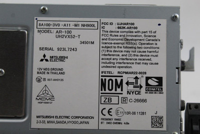 Audio Equipment Radio Display And Receiver Fits 2023-2024 HONDA HR-V OEM #41633 8A100-3V0-A11-M1