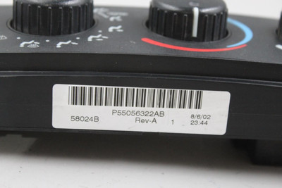 Temperature Control Fits 2005 DODGE DAKOTA OEM #41941 55056322AB