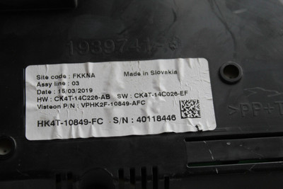 Speedometer Cluster MPH Turbo ID HK4T-10849-FB Fits 18-19 TRANSIT 150 42062 HK4T-10849-FC