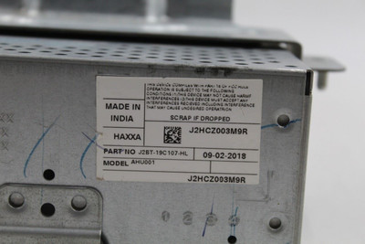 Audio Equipment Radio Receiver AM-FM-MP3 8.0" Screen Fits 18-19 ECOSPORT 42222 J2BT-19C107-HL