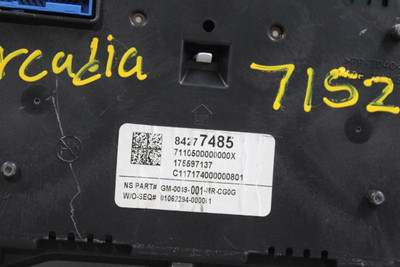 Speedometer VIN Z 11th Digit MPH ID 84070408 Fits 17 ACADIA 42184 84277485