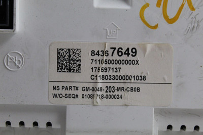 Speedometer Cluster 84K MPH And KPH 2017-2018 CHEVROLET CAMARO OEM #42296 84367649