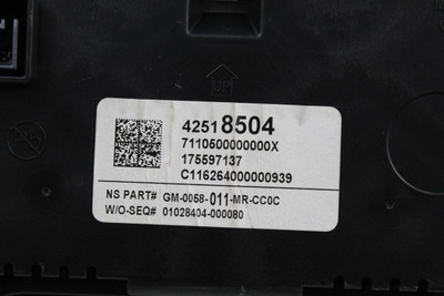 Speedometer 94K Miles MPH Opt Umn Fits 2017-2018 BUICK ENCORE OEM #42309 42518504