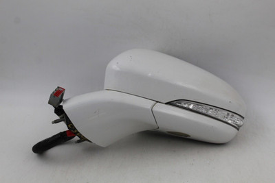 Left Driver Side White Door Mirror Power Fits 2013-2014 FORD FUSION OEM #42266