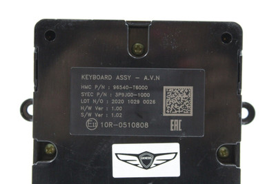 Audio Equipment Radio Control Console Mounted Fits 21-23 GV80 35149 96540-T6000 high resolution2
