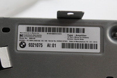 Audio Equipment Radio Amplifier Hifi Audio System Fits 15-19 BMW X6 43203