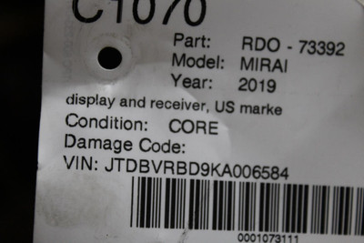 Audio Equipment Radio Display And Receiver US Market Fits 16-20 MIRAI 35422 86140-62010 high resolution2
