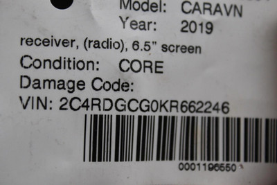 Audio Equipment Radio Receiver Radio With 6.5" Screen Fits 12-20 CARAVAN 35439 68433486AB high resolution2