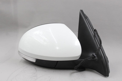 Right Passenger Side White Door Mirror Power 2009-18 VOLKSWAGEN TIGUAN OEM 43478 5N1857508Q9B9, 5N0857538GRU