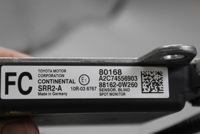 Camera Blind Spot Unit Mounted Behind Grille 2016-19 TOYOTA MIRAI OEM #43481 88162-0W260