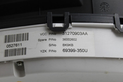 Speedometer Cluster 97K Miles V70 MPH Fits 2010-2011 VOLVO 70 SERIES OEM #43522 31270903AA