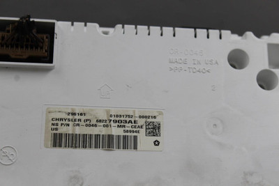 Speedometer 99K Miles MPH 3.5" Screen Fits 2017 CHRYSLER PACIFICA OEM 43550 68227903AE