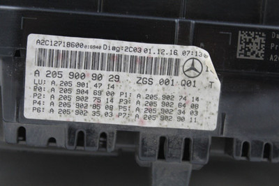 Speedometer 62K Miles 205 Type C250 MPH Fits 2016-17 MERCEDES C-CLASS OEM #43493 A2059009029