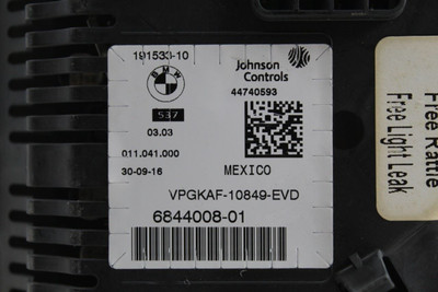 Speedometer Cluster 87K Analog With Navigation MPH Fits 17-18 BMW X4 OEM #43492 6844008