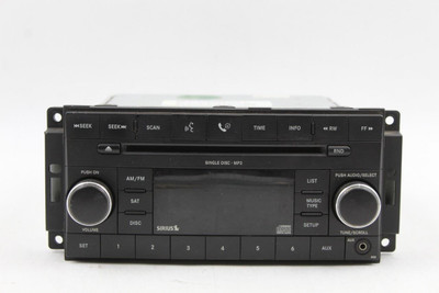 Audio Equipment Radio AM-FM-CD-MP3 Face Plate 2008-10 CHRYSLER SEBRING OEM 43662 05091115AC, 05064420AD, 05091115AC, 05064420AD