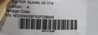 Chassis ECM 171 Type Roof Fits 2005-2008 MERCEDES SLK350 OEM #43681 A2218205226, A1718201626