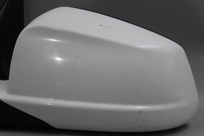 Left Driver Side White Door Mirror Power Heated Folding 2010 BMW 535i OEM #43882 51167206625, 51167206627, 51167187431, 51167203567