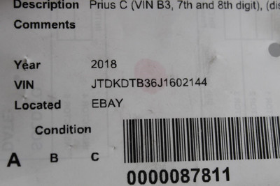 Audio Equipment Radio Prius C Fits 2018-2019 TOYOTA PRIUS OEM #44028 8614052260, 8614052270, 8614052271, 8614052270