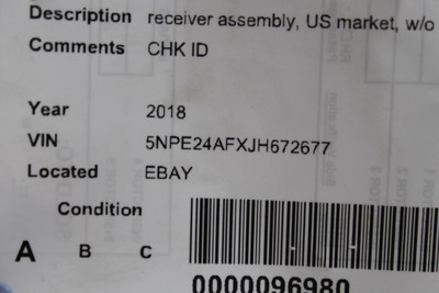 Audio Equipment Radio Receiver Assembly Fits 2018-2019 HYUNDAI SONATA OEM #44031 96160C2UA04X, 96160C2UA04X, 96160C2UA0