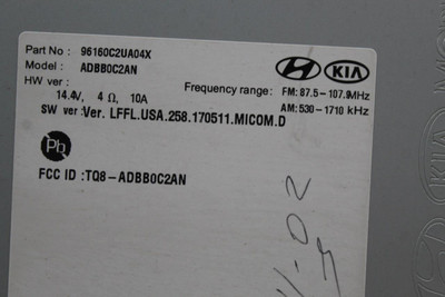 Audio Equipment Radio Receiver Assembly Fits 2018-2019 HYUNDAI SONATA OEM #44031 96160C2UA04X, 96160C2UA04X, 96160C2UA0