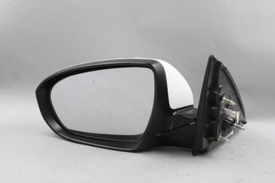Left Driver Side White Door Mirror Power Hybrid Fits 14-16 KIA OPTIMA OEM #44067 876102T620, 876102T620