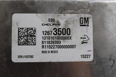 Engine ECU ECM Hybrid-electric Drive Motor Control 2011-15 CHEVROLET VOLT #44208 12673500