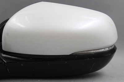 Left Driver Side White Door Mirror Power Painted 2019-22 HONDA PILOT OEM #44283 76250TG7A62, 76250TG7A62