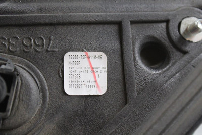 Right Passenger Side White Door Mirror Power Fits 13-17 HONDA ACCORD OEM #44291 76208T2FA11, 76205T2FA01, 76200-T2F-A110-M6