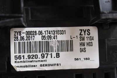 Speedometer Cluster 55K Miles MPH Fits 2017-2019 VOLKSWAGEN PASSAT OEM #36240 561920971B high resolution2