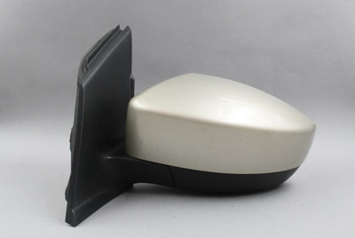 Left Driver Side White Gold Door Mirror Painted Cap 17-19 FORD ESCAPE OEM #44320 GJ5Z17683AB, GJ5Z17D743BAPTM