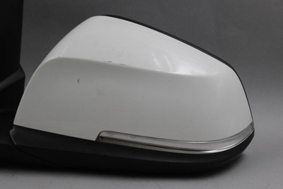 Left Driver Side View White Door Mirror Power Fits 2012-2013 BMW 320i OEM #44330 51167285004, 51167292746, 51167245184