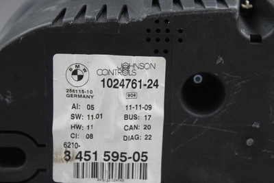 Speedometer Cluster 92K Miles MPH Fits 2007-2010 BMW X3 OEM #44414 62103451595, 62103451595, 62103448336