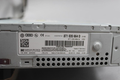 Audio Equipment Radio Receiver Dash AM-FM-CD-MP3 Fits 2008-12 AUDI S5 OEM #44759 8T1057194A, 8T1935664D