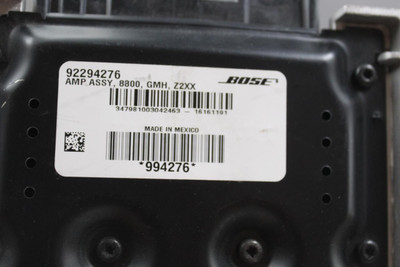 Audio Equipment Radio Amplifier Fits 2014-2017 CHEVROLET CAPRICE OEM #44807 92294276, 92294276