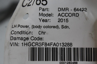 Left Driver Side Gray Door Mirror Power Fits 2013-2017 HONDA ACCORD OEM #45035 76250T2GA12ZC, 76250T2GA11ZC, 76250T2GA12ZC