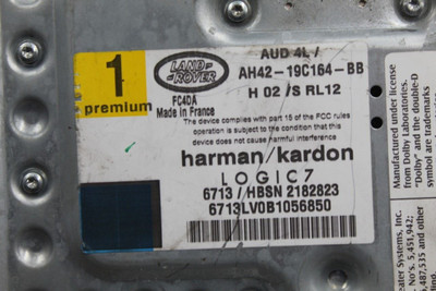 Audio Equipment Radio Amplifier ID LR015240 2005-2012 RANGE ROVER OEM #45142 LR039436, XQK500240, XQK500105, XQK500104