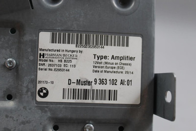 Audio Equipment Radio Amplifier Harman Kardon 2015-2016 MINI COOPER OEM #45159 65129367803, 65129367803, 65129363102