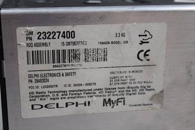 Audio Equipment Radio Opt UI6 Fits 2016 CHEVROLET TRAVERSE OEM #45245 23227400, 23227404