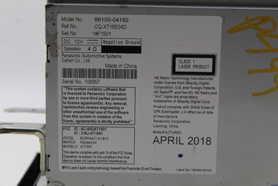 Audio Equipment Radio Display And Receiver ID 510103 2016-2019 TACOMA OEM #36610 86100-04162 high resolution2