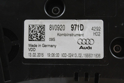 Speedometer 41K Miles Convertible MPH Fits 2015-2018 AUDI A3 OEM #34329 8V0920971D high resolution2