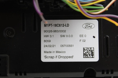 Temperature Control Front Fits 2021-2022 FORD BRONCO SPORT OEM #34145 M1PT-18C612-LD high resolution2