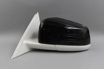 Left Driver Side Black/White Door Mirror Power 2010-2013 MERCEDES S550 OEM 45457 2128100742, 2218101176, 2128100015, 2128101164