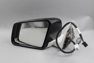 Left Driver Side Black/White Door Mirror Power 2010-2013 MERCEDES S550 OEM 45457 2128100742, 2218101176, 2128100015, 2128101164