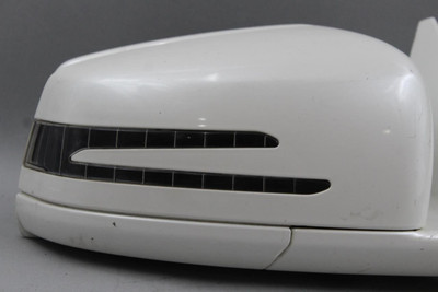 Right Passenger Side White Door Mirror 221 Type 2010-13 MERCEDES S550 OEM #45511 2128100621, 2218101276, 2128100115, 2128101064